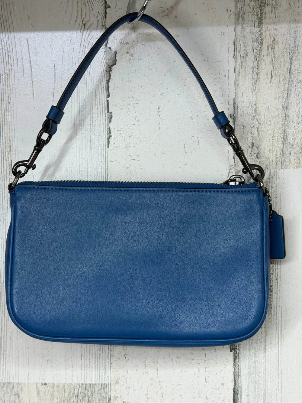 Coach Nolita Blue Leather Pochette